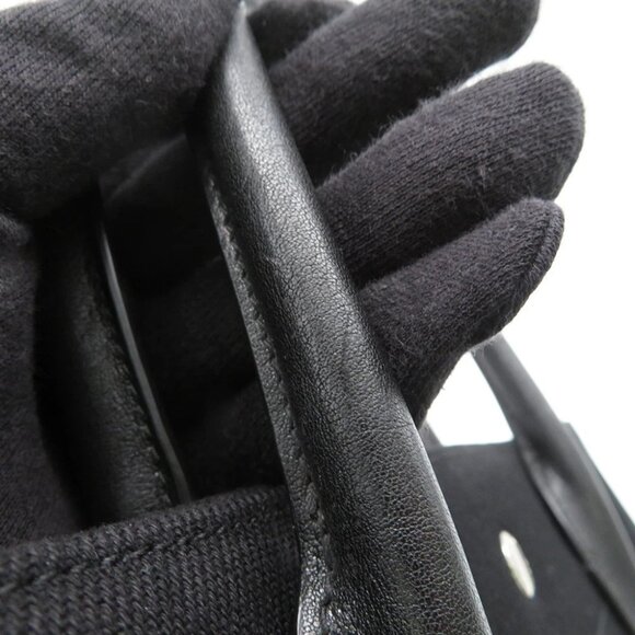 SAINT LAURENT PARIS Rive Gauche Tote Bag Canvas Black 632539 - Picture 4 of 11